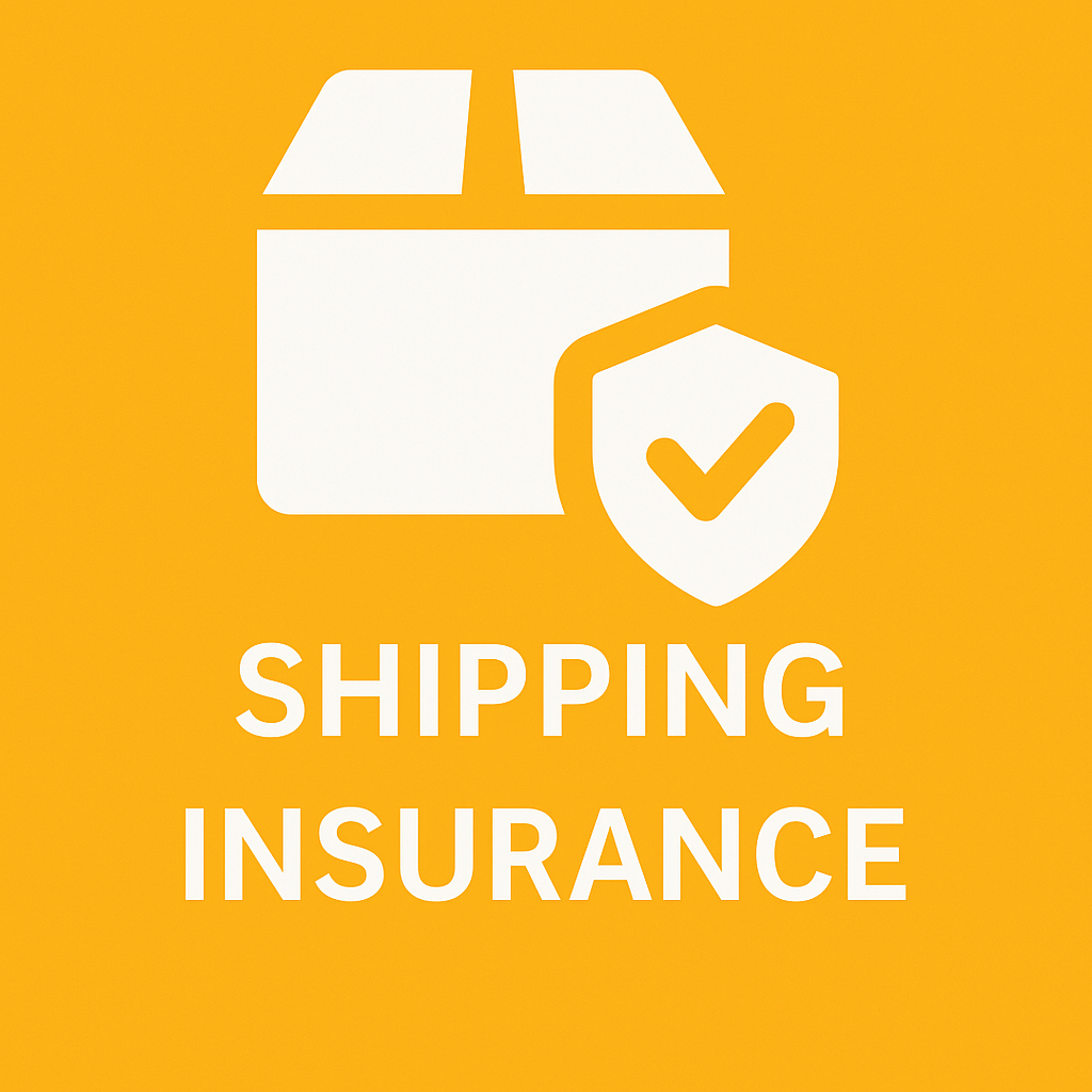Shipping insurance against damage, loss and theft!